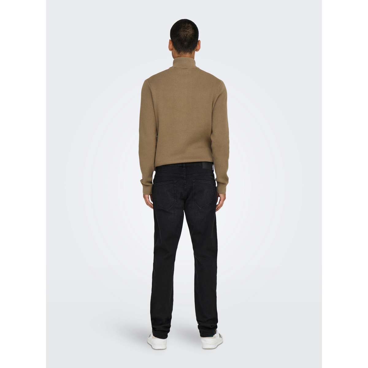 ONLY & SONS MENS WEFT REGULAR FIT COTTON DENIM BLACK 22028638-4416117